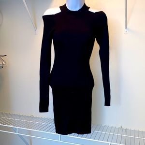 By the way. Size small mini black sweater dress